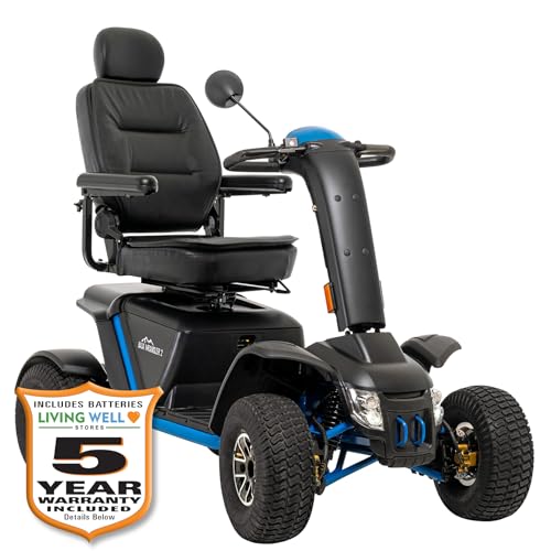 Pride Baja Wrangler 2, Outdoor Mobility Scooter, with 5-Year Extended Warr (True Blue, 22 x 20 x 22 Seat)