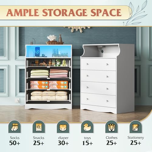 WLIVE Wood Dresser with 5 Drawers, Black Wooden Storage Cabinet, Organizer Drawers for Bedroom, Living Room, Hallway, Measuring 15.75" W * 31.50" D * 45.35" H ﻿
