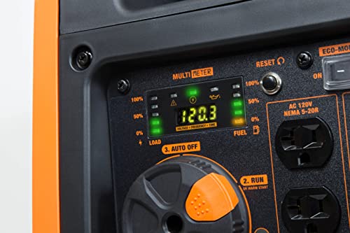 WEN DF450i Super Quiet 4500-Watt Dual RV-Ready Portable Inverter Generator with Fuel Shut-Off