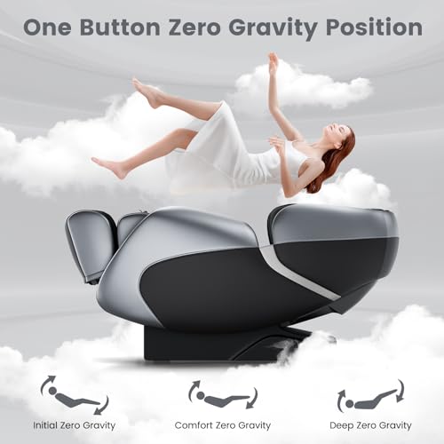Relaxe Zero Gravity Shiatsu Massage Chair with Heating (SL-Track) (Brown)