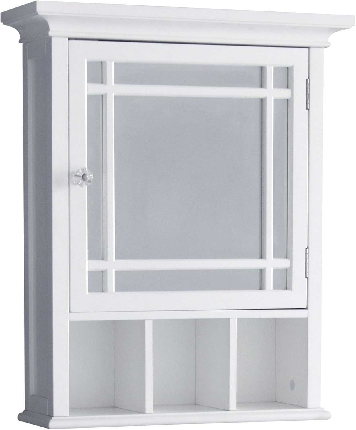 Elegant Home Fashions Madison Detachable Bathroom Cabinet, One Size, White & Neal Bathroom Cabinet, One Size, White