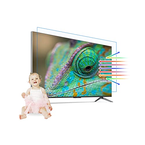 KIOP Anti Glare Out Blue Light Anti Scratch TV Screen Protector for 32~75 Inch Multi-Function Matte TV Screen Protector Film for Samsung,Sony,Sharp, Hitachi,Hisense, LG, TCL Etc