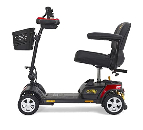Golden Technologies Buzzaround XL 4-Wheel Compact Disassembling Mobility Scooter - GB124A-STD (Red)