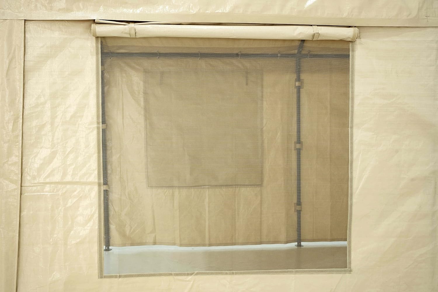 Carport, 10 x 20 ft Heavy Duty Carport with Ventilated Windows, Portable Garage with Removable Sidewalls & Doors, All-Season Car Canopy for Auto, Truck, Boat, SUV, Beige