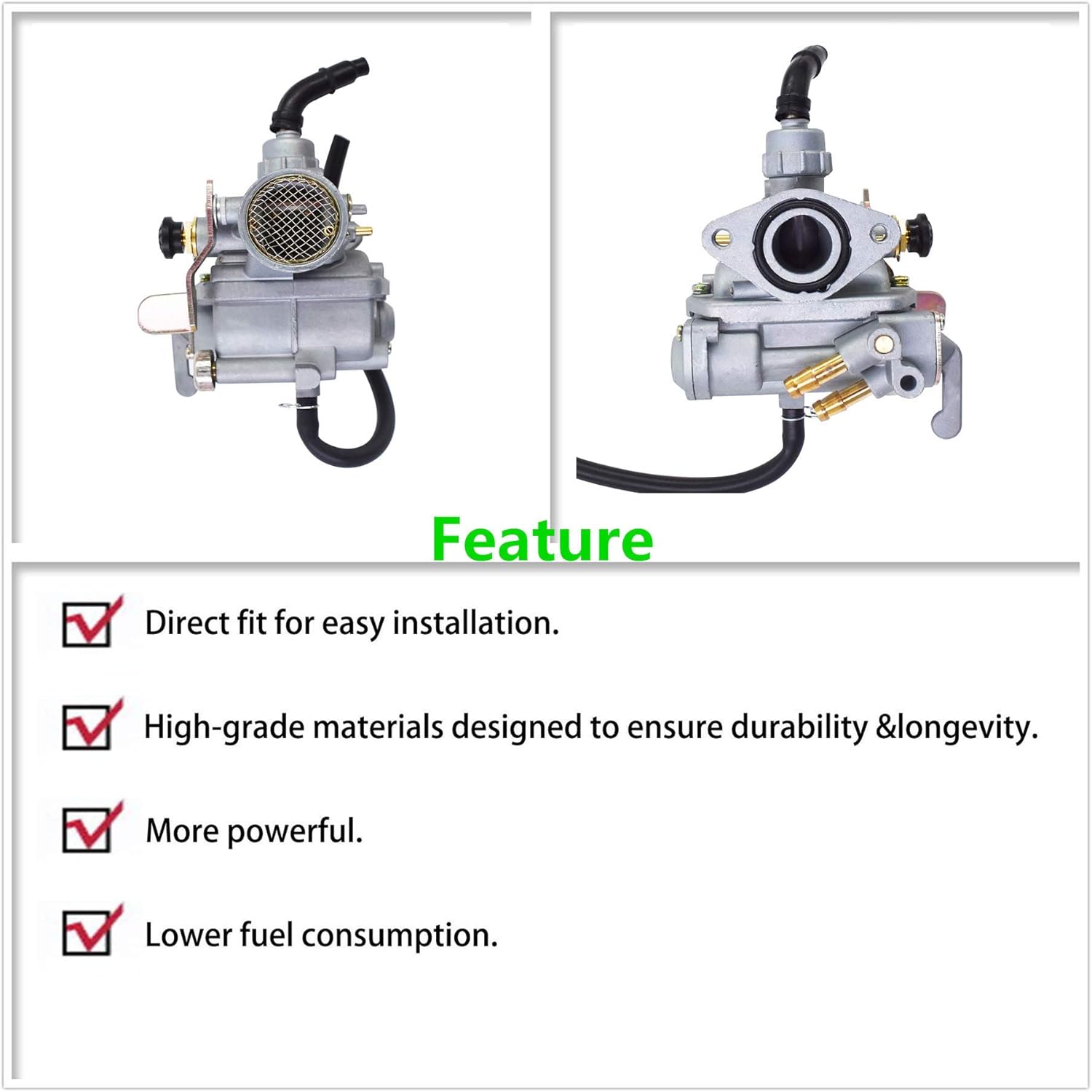 New Carburetor Fit for Honda CT 90 CT90 Trail 1976 1977 90 K2 K3 K4 1970 1971 1972 Carb Pack of 2