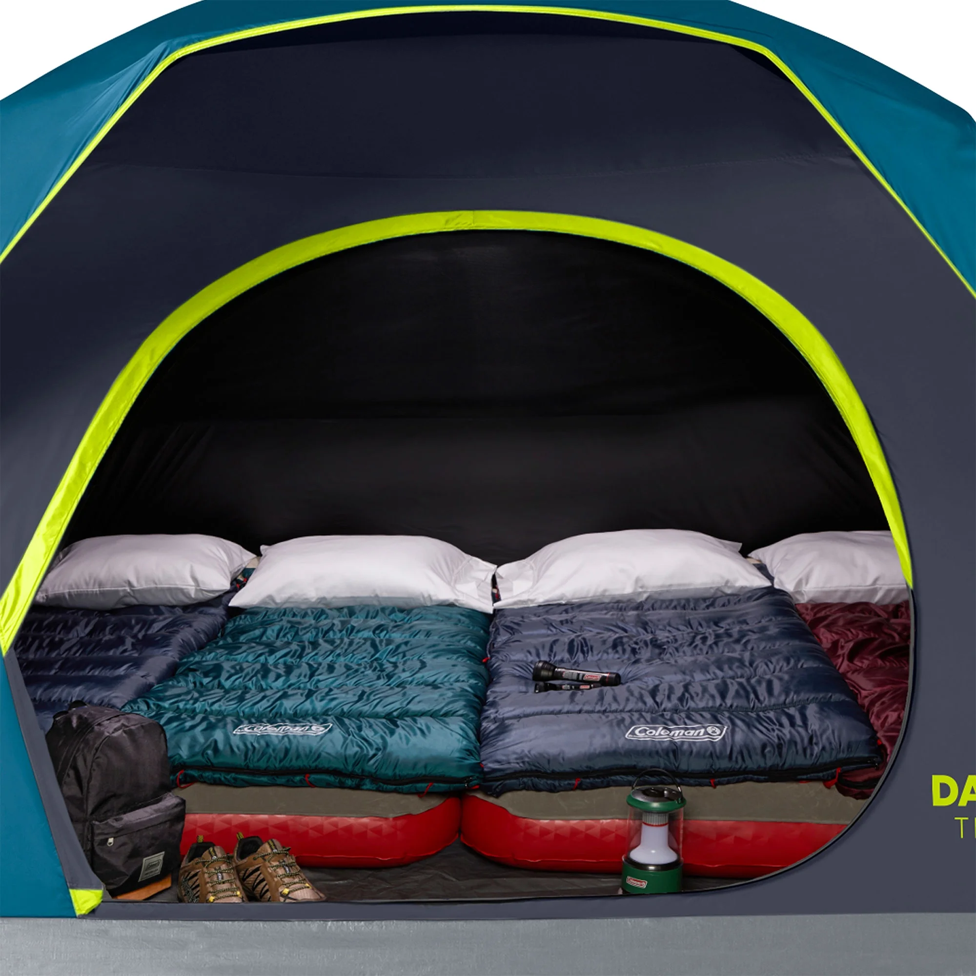 Coleman Skydome 8-Person Camping Tent-Dark Room Skydome 8-Person Camping Tent