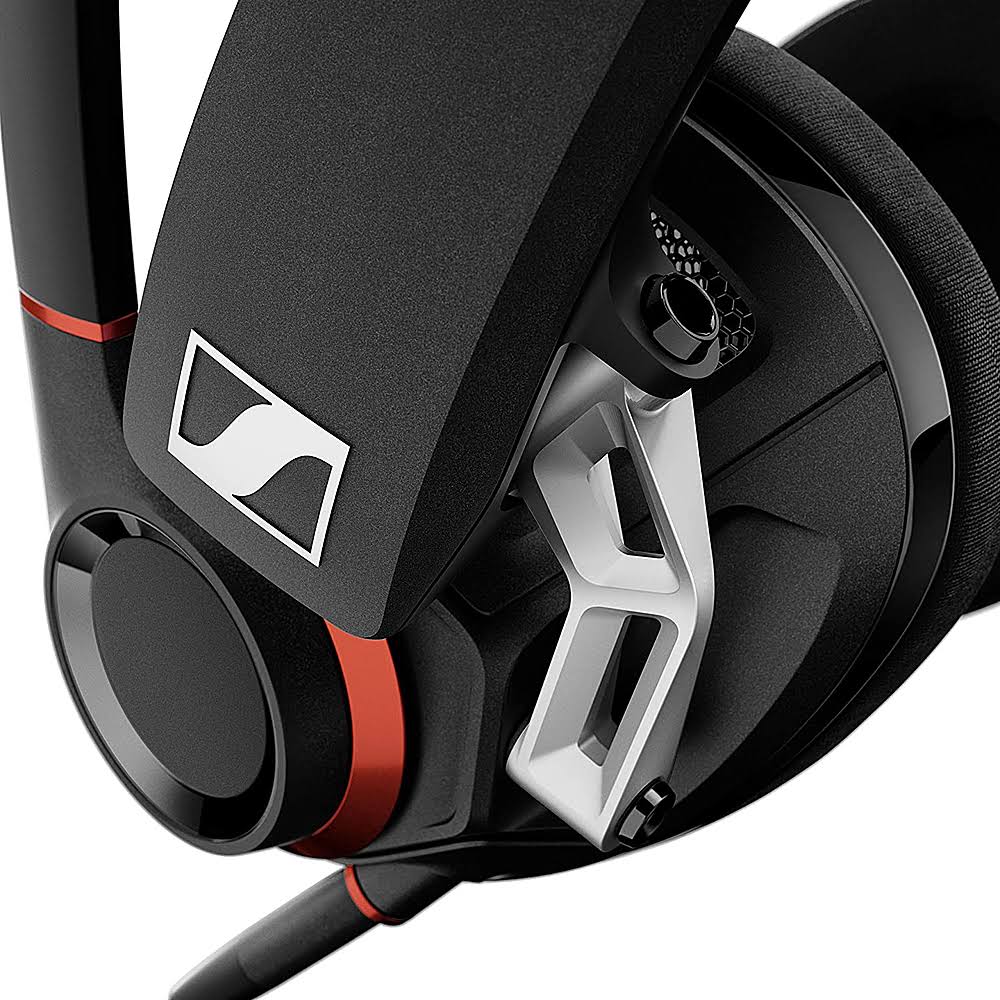 EPOS I SENNHEISER GSP 500 Over-Ear Headset - Noise-Canceling - Red/Black