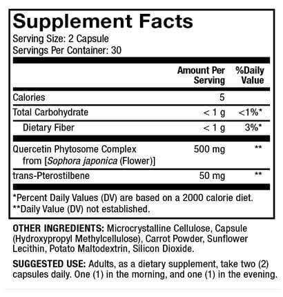 Quercetin and Pterostilbene Advanced - Dr Mercola
