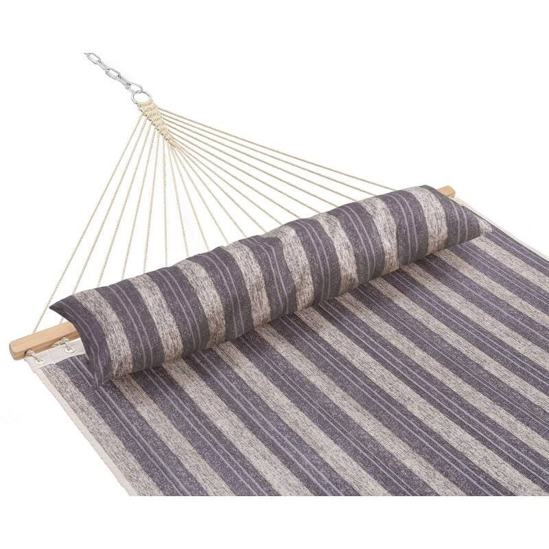 UPHA 11 ft. Padded Hammock with Spreader Bar Hammock - Blue Stripe