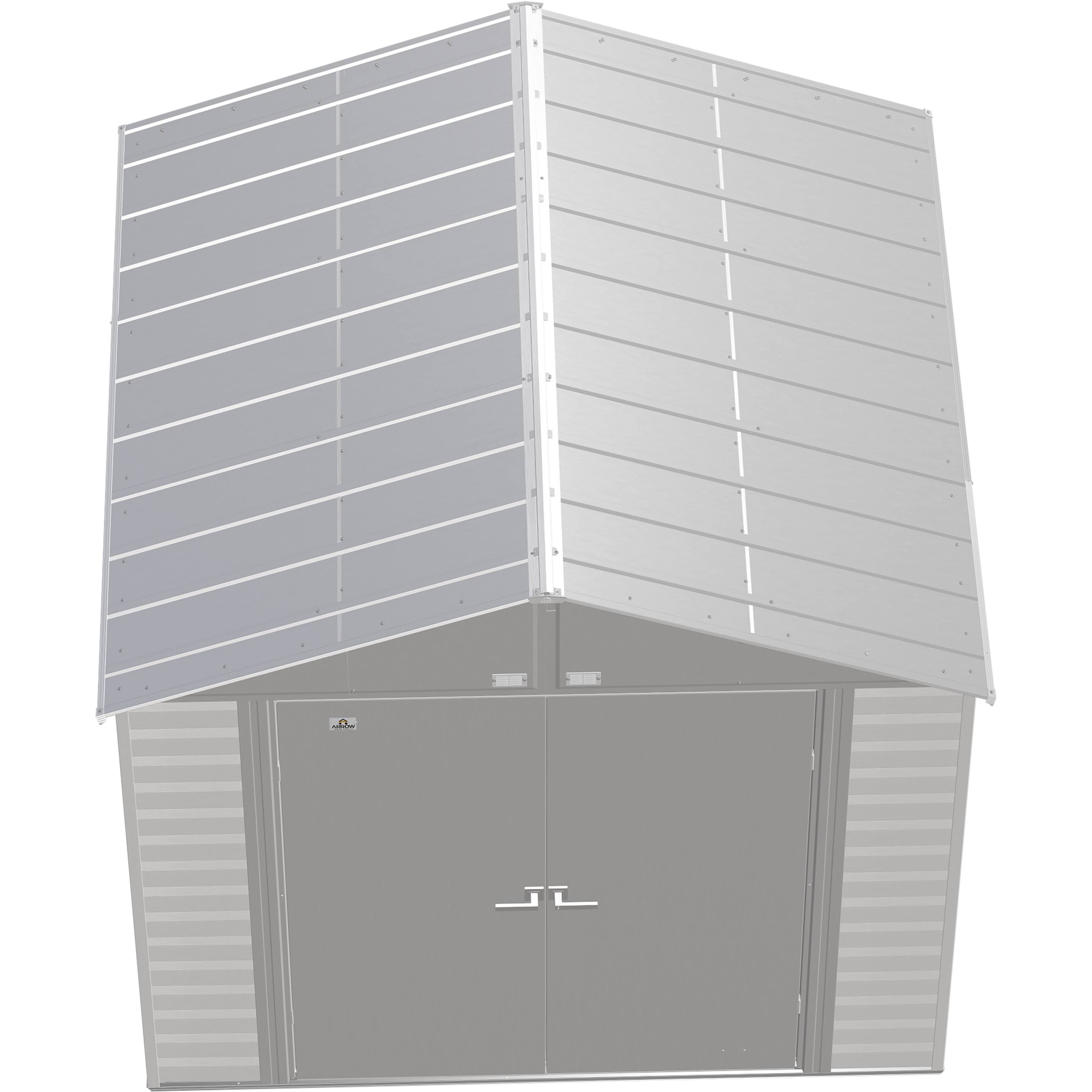 Arrow Select Steel Storage Shed, 8x8 Flute Grey
