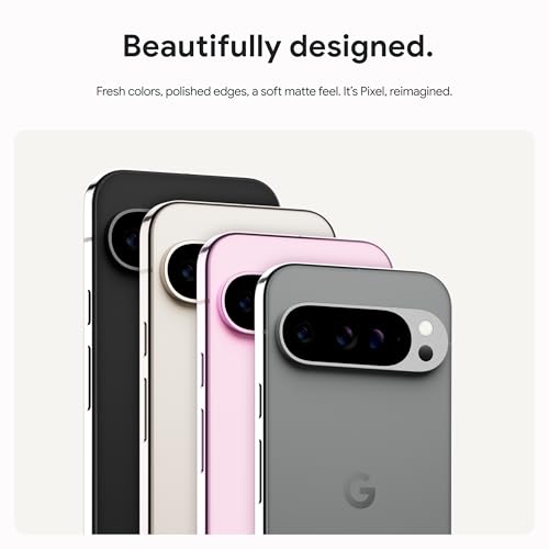 Google Pixel 9 Pro - Unlocked Android Smartphone with Gemini, Triple Rear Camera System, 24-Hour Battery, and 6.3" Super Actua Display - Obsidian - 128 GB