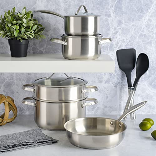Kenmore Elite Devon Stainless Steel Cookware Set