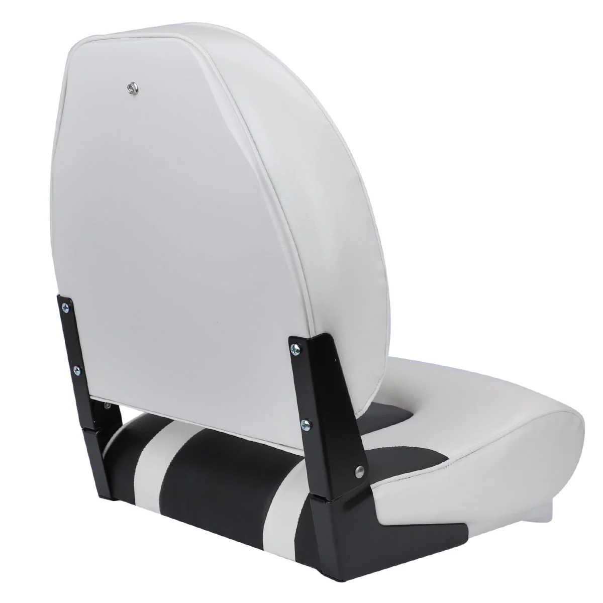 NORTHCAPTAIN S1 Pro Premium High Back Folding Boat Seat,Stainless Steel Screws Included,Charcoal/Black(2 Seats)