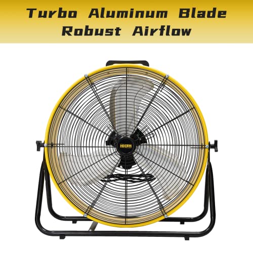HiCFM High Velocity Powerful Heavy Duty Drum Fan