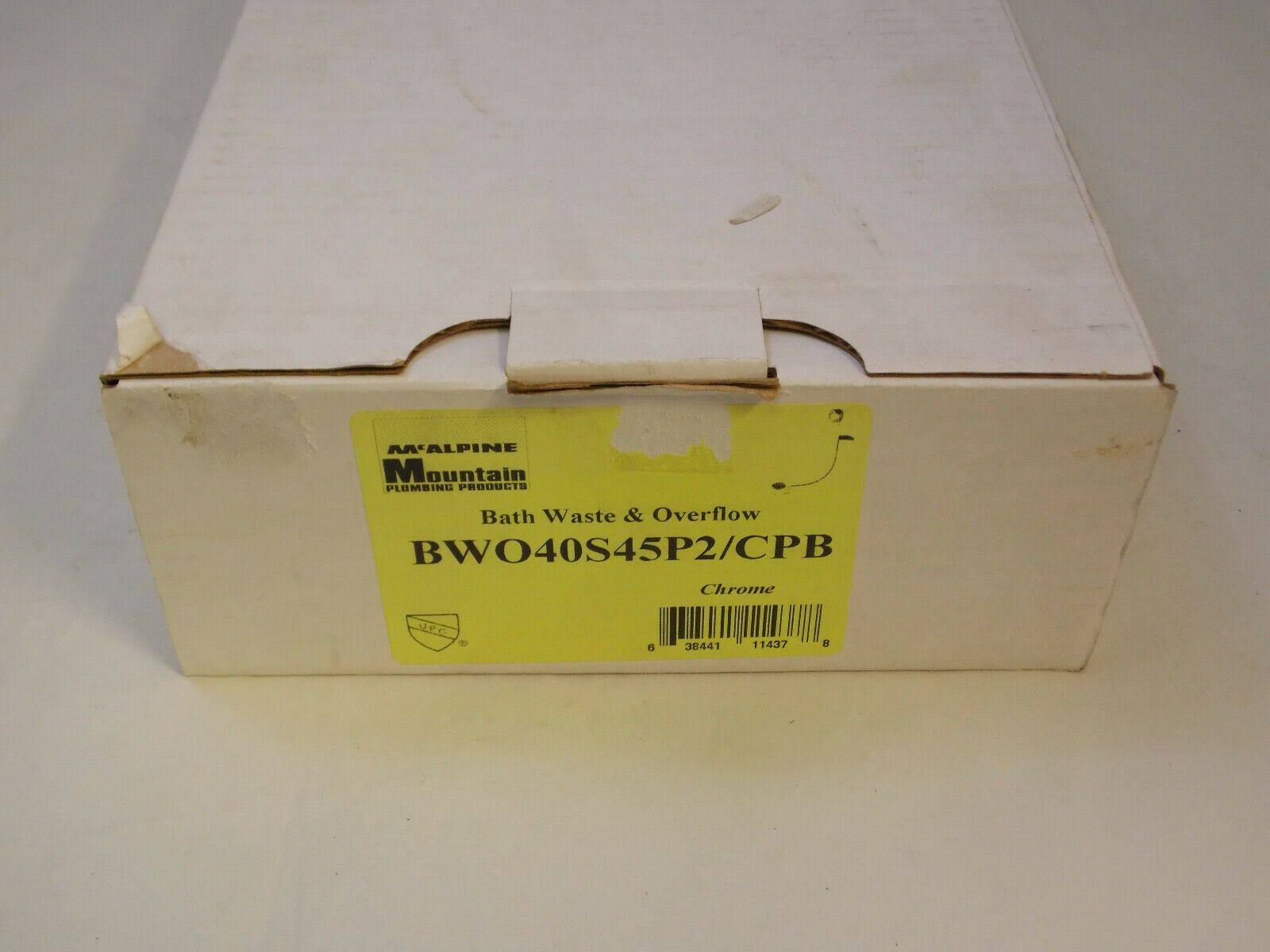 Mountain Plumbing BWO40S45P2/CPB Cable Operated Bath Waste/Overflow Kit Polished