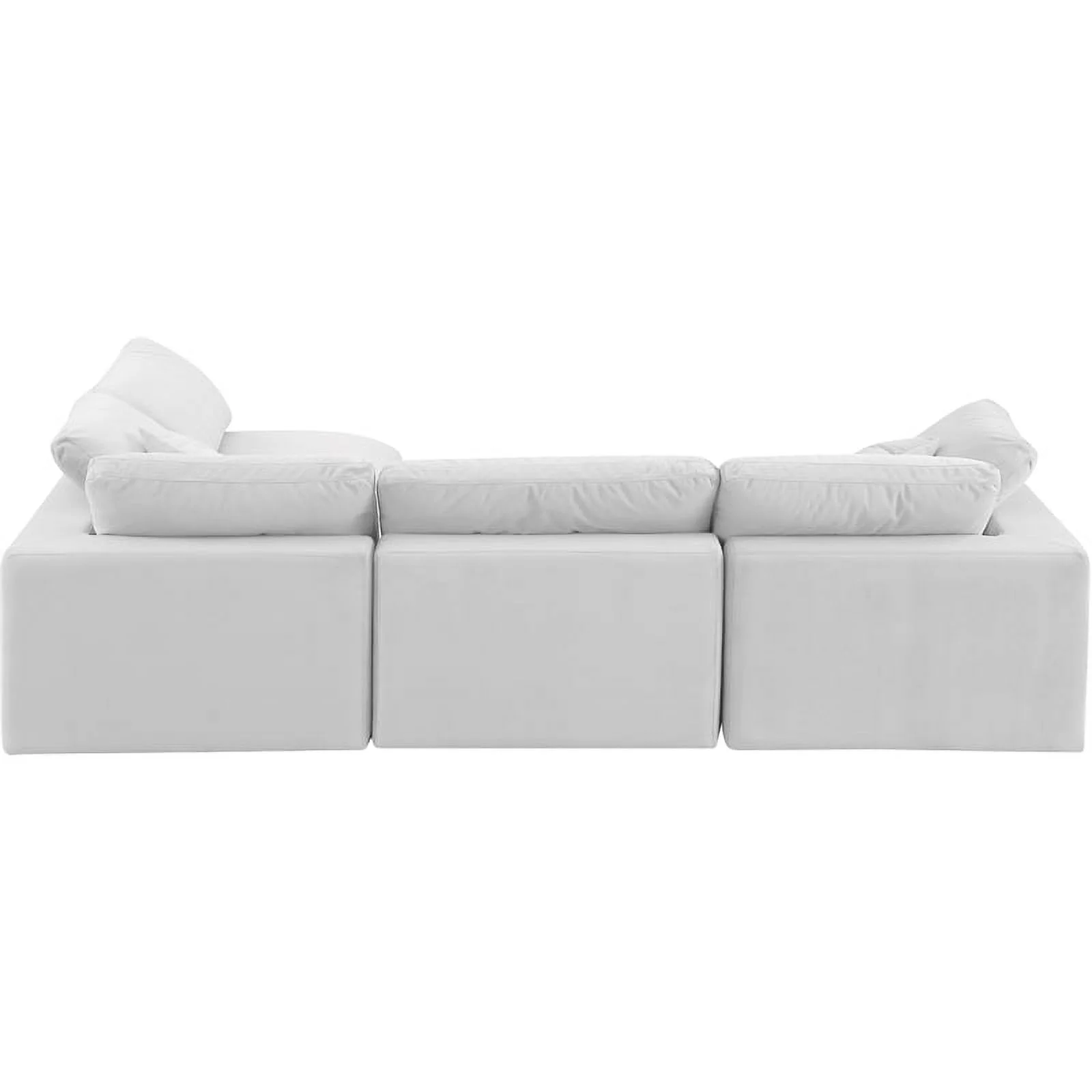 Meridian Furniture Comfy Cream Velvet Modular Sectional
