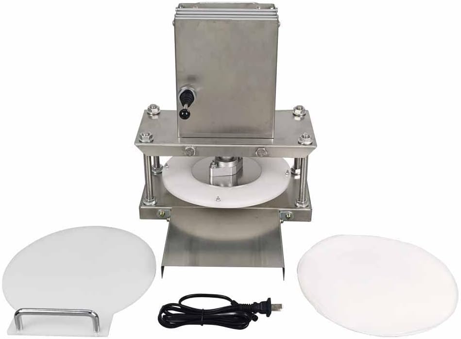 HayWHNKN Electric Pizza Dough Pastry Press Machine 8.66'' Dough Roller Sheeter Dough Pastry Presser Dough Sheeter Pizza Press Making Machine 110V