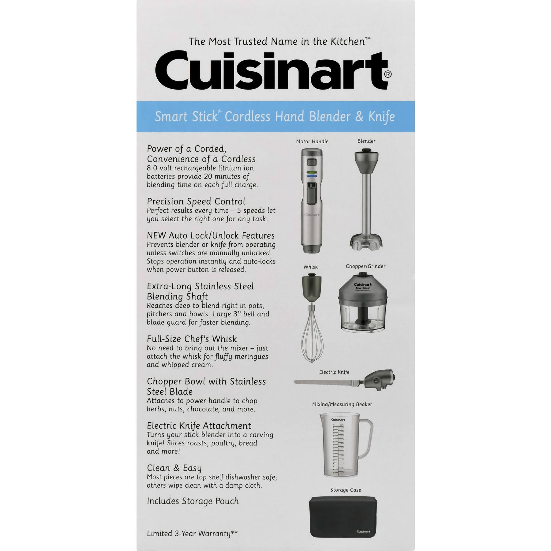 Cuisinart Smart Stick CSB-300 Hand Blender - Stainless Steel