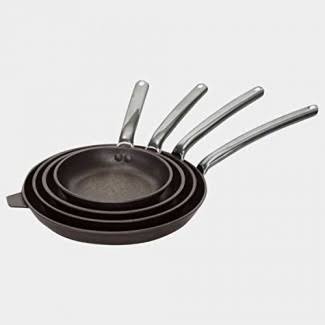 de Buyer Professional 36 cm Choc Extreme Aluminium Non-Stick Scratch Resistant Fry Pan with Stainless Steel Tube Cold Handle 831