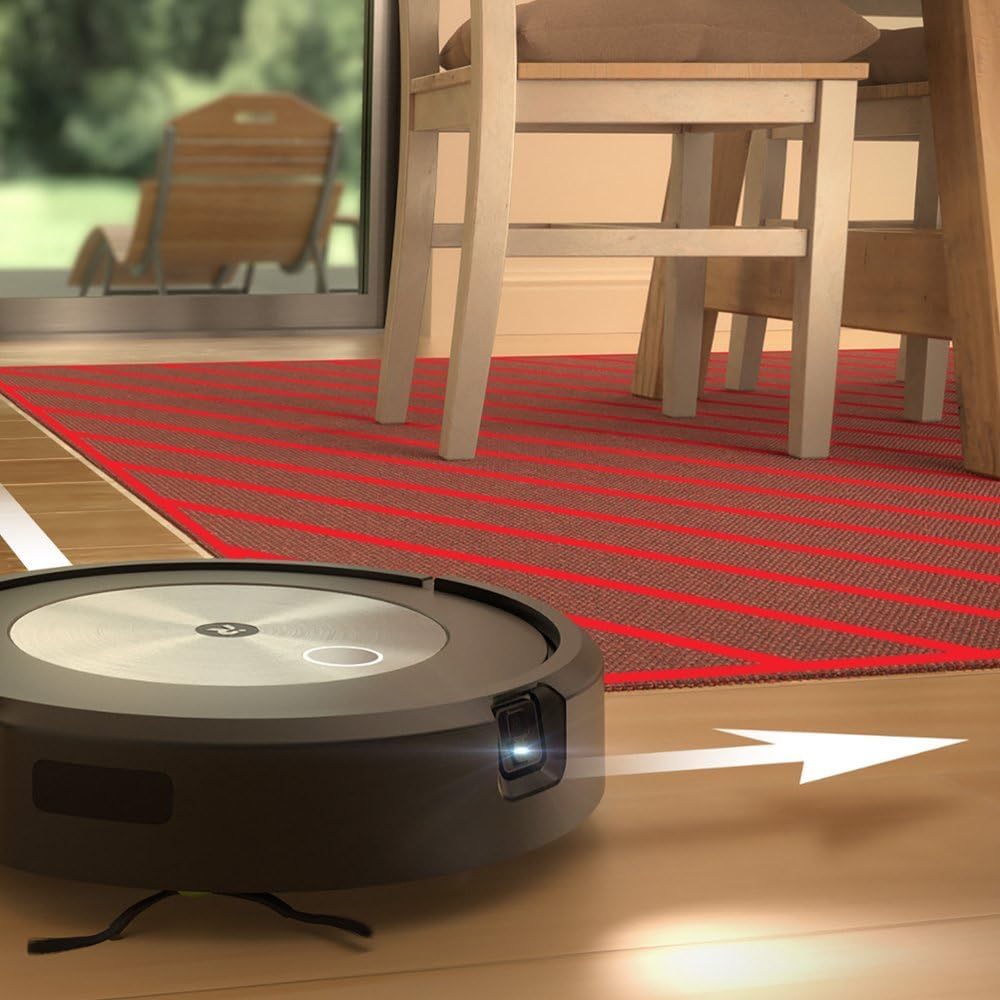 iRobot Roomba Combo j Series Robot Vacuum, Identifies & Avoids Obstacles, Clean by Room with Smart Mapping, 2-in-1 Vacuum with Optional Mopping, Compatible with Alexa, with MTC Microfiber Cloth