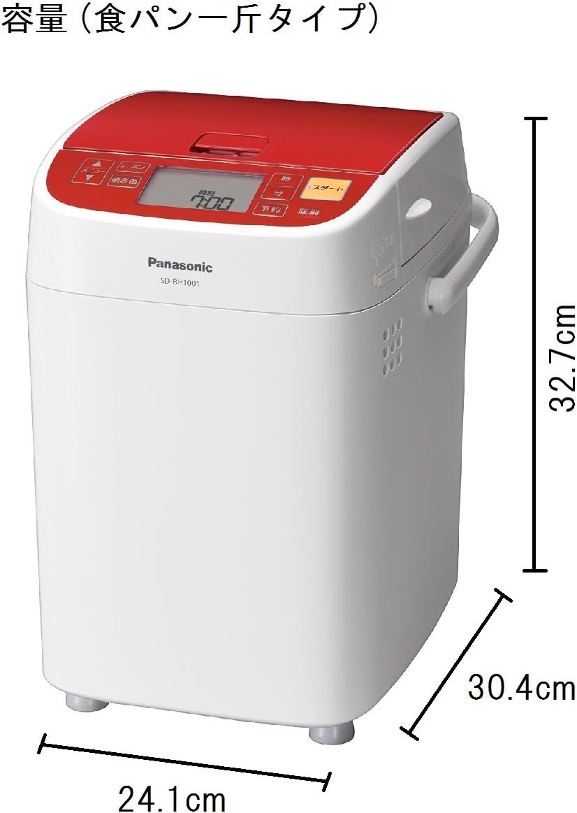 Panasonic Bread Maker Home Bakery Loaf Type Red Sd-bh1001-r (Japan Import-No Warranty) AC100