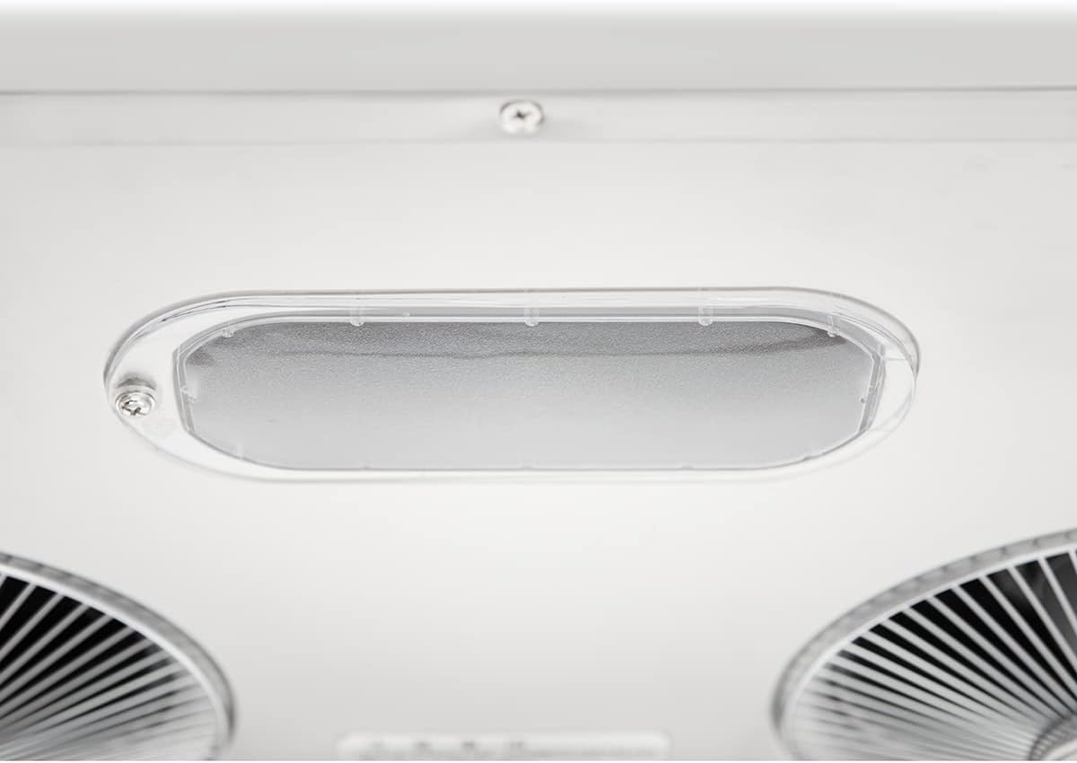 Pacific Kitchen Vent Hood AC30BS – 30 Inch Under Cabinet Range Hood – Filterless Modern Stainless Steel Hood Vent with 900 CFM Suction, Dual Fans, LED Touch Controls and Auto-Clean Function