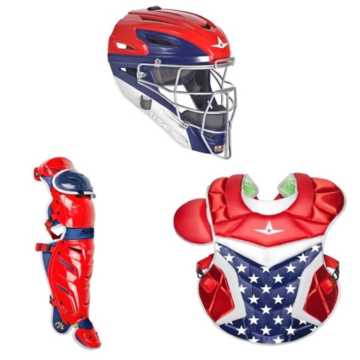 All Star CK912S7X Youth System7 Axis Pro Catchers Gear Set Royal