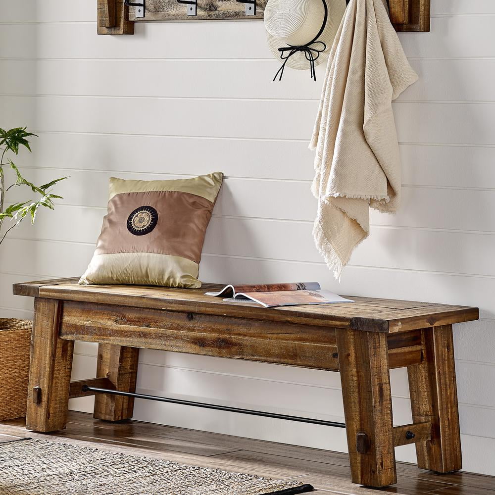 Alaterre Durango 60"L Wood Entryway/Dining Bench