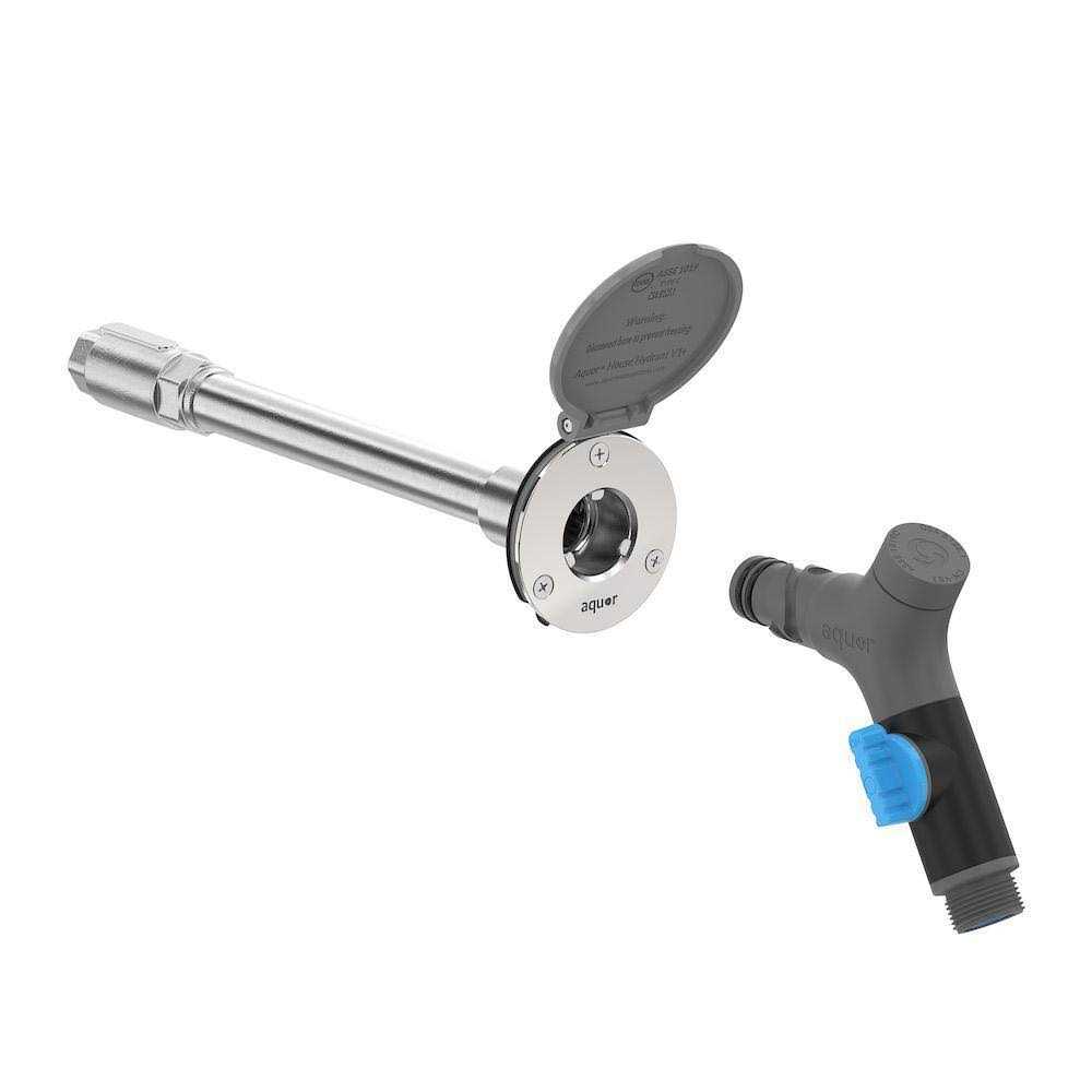 AQUOR 1/2 in. NPT Inlet and 3/4 in. Faucet Hose Connector House Hydrant V1+ Modern Outdoor Wall Faucet - Shop Hardware Tools Online Store