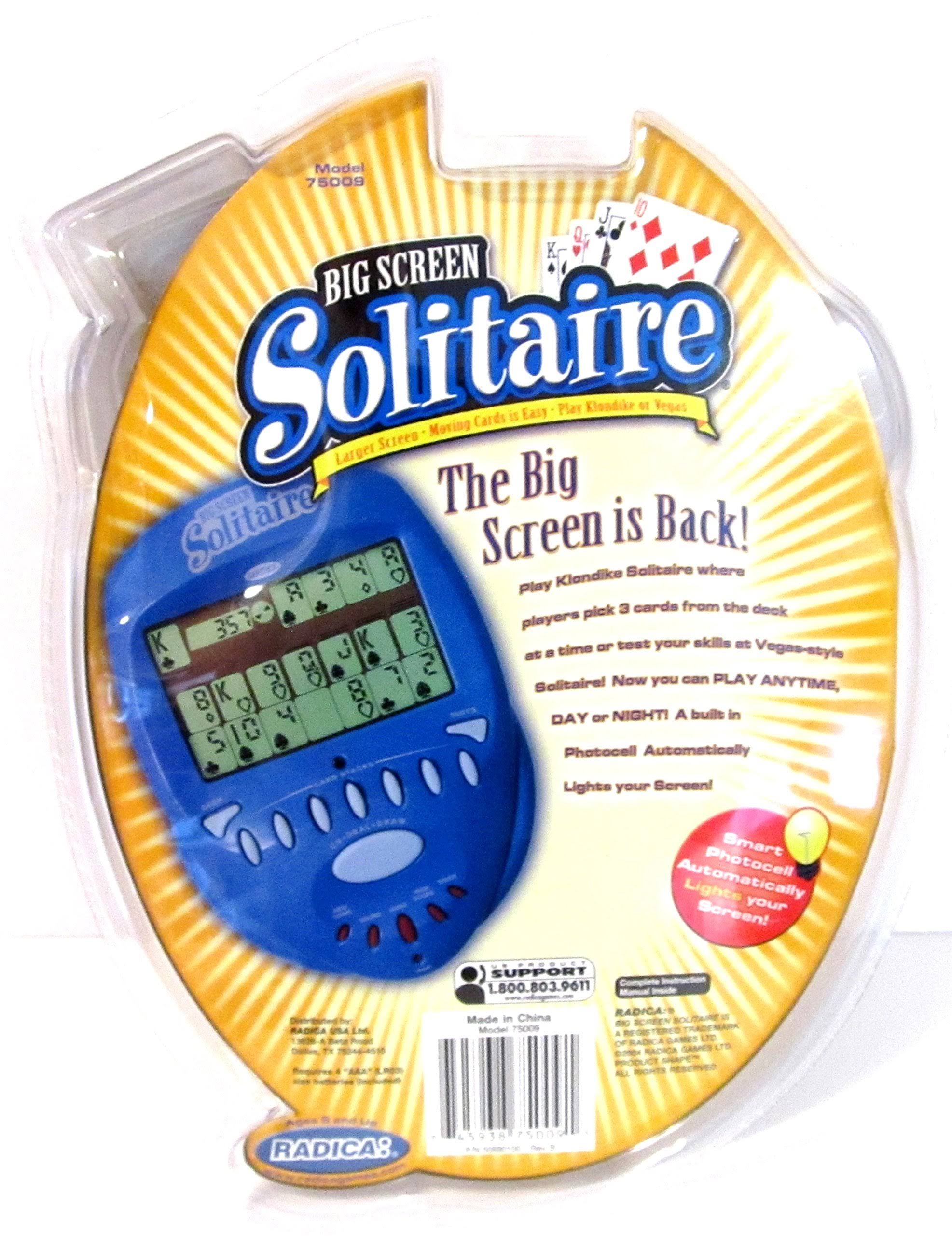 Radica Solitaire Big Screen - 4 count