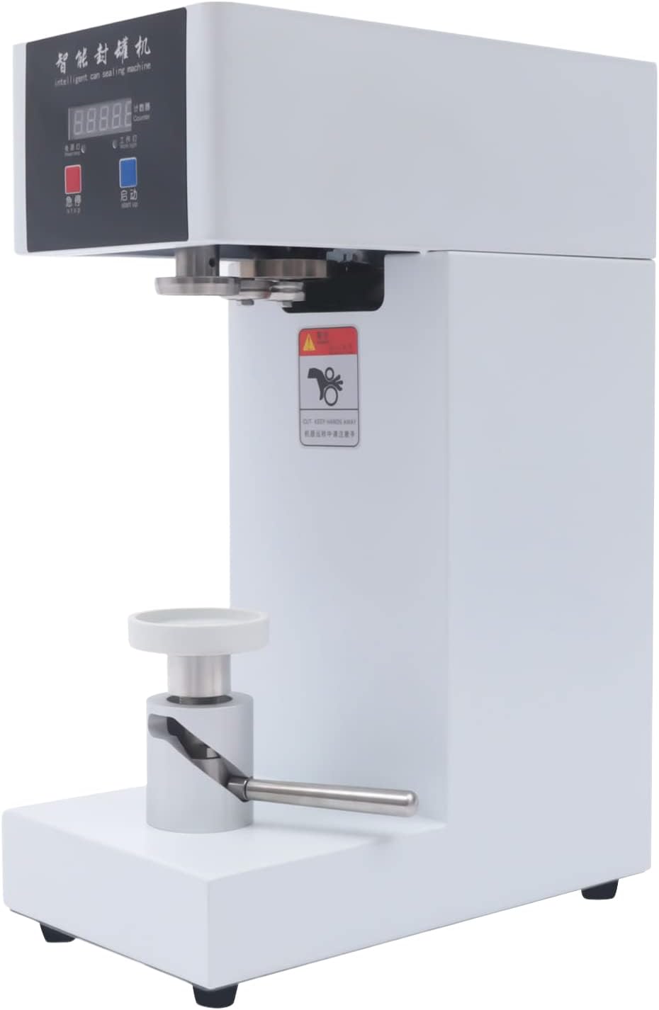 Smart Automatic Can Sealing Machine, Heavy Duty Sealing Machine Height Liftable, Commercial Can Seamer Sealer for Home, Bars, Cafes, Restaurants, Beverage Stores(180W)