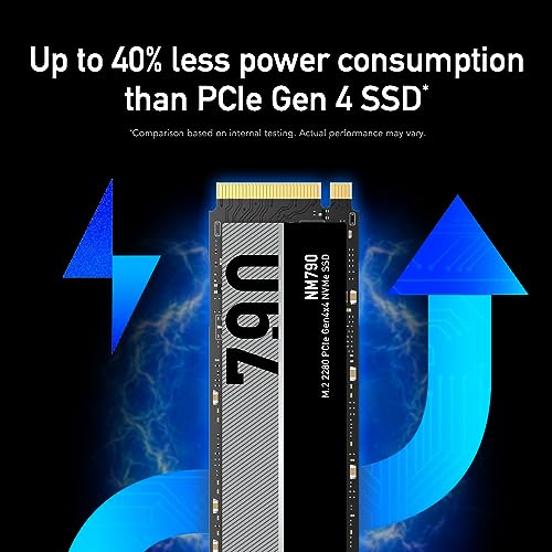 Lexar 2TB NM790 SSD with Heatsink PCIe Gen4 NVMe M.2 2280 Internal Solid State Drive, Up to 7400/6500 MB/s Read/Write, Compatible with PS5, for Gamers and Creators, Black (LNM790X002T-RN9NU)