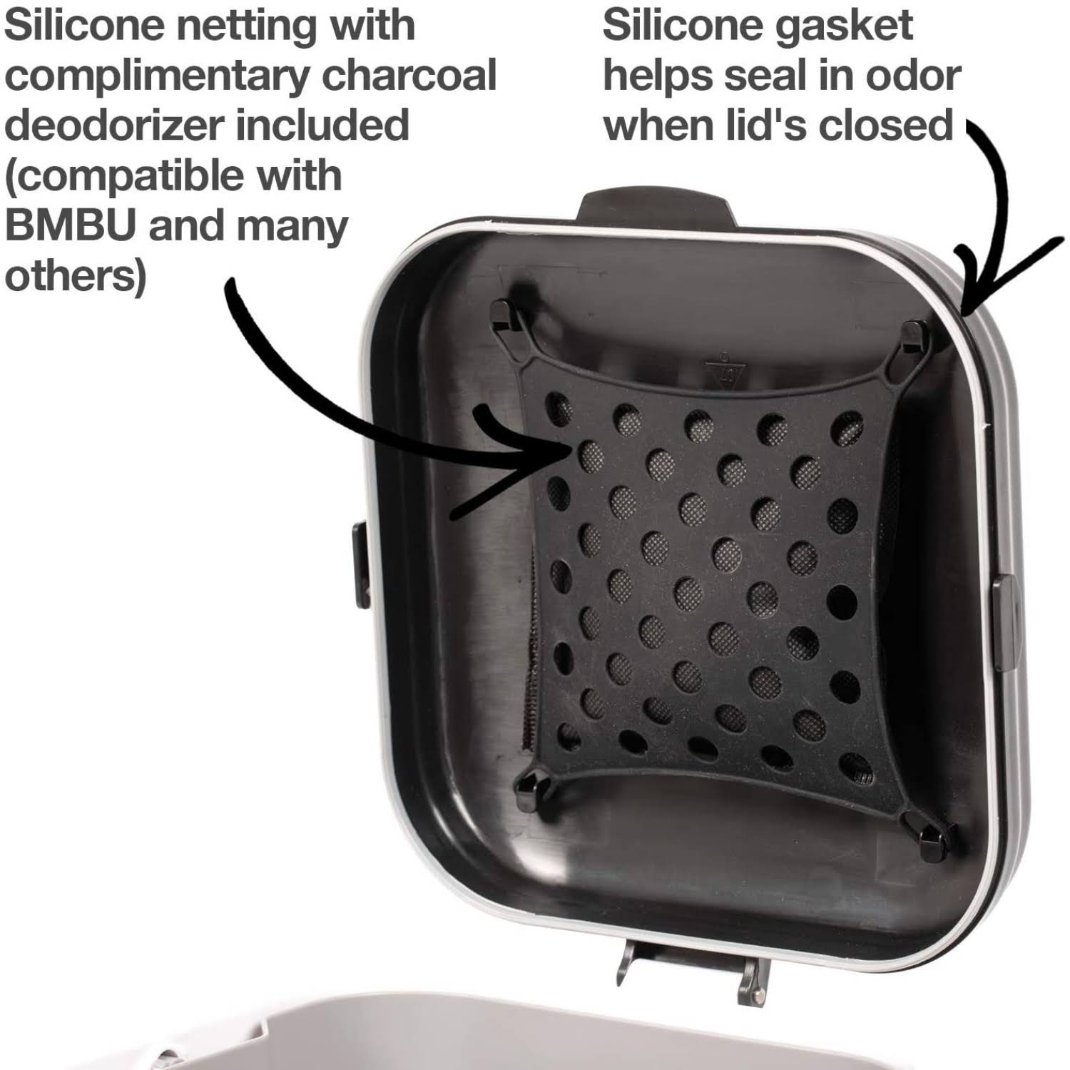 PetFusion Pf-lc1a Portable Cat Litter Disposal Locking Handle, Compli