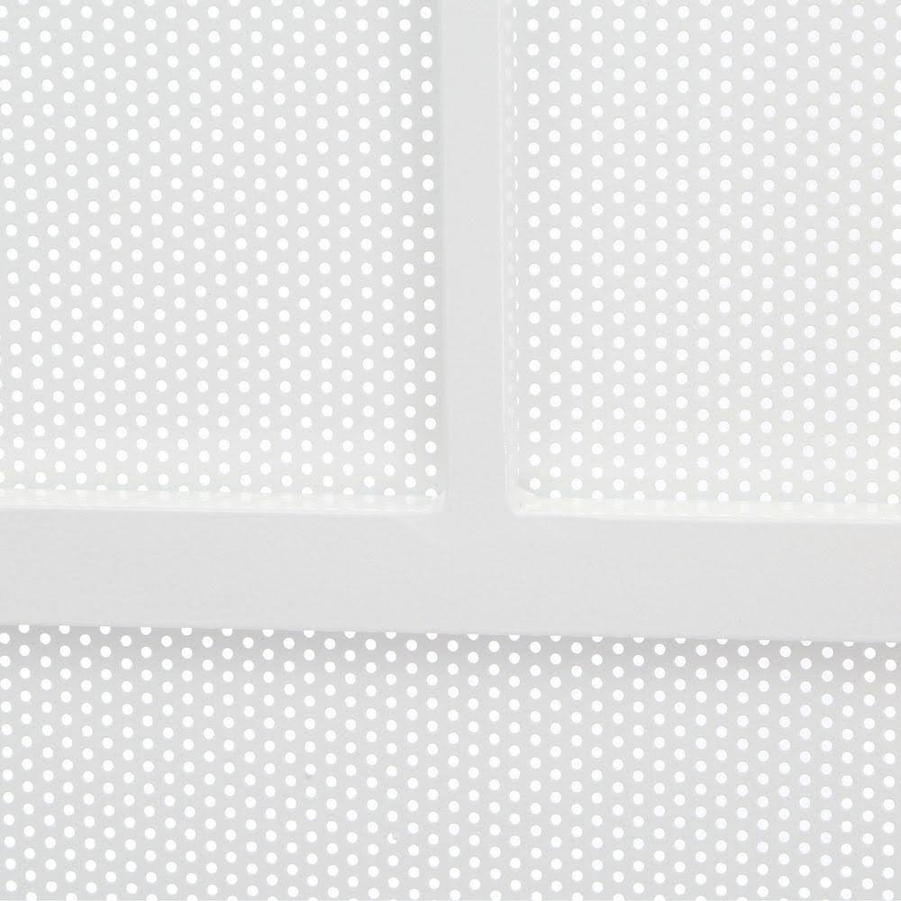 Titan 36 in. x 80 in. ArcadaMAX White Surface Mount Outswing Steel Security Door with Perforated Metal Screen, IDR06400364001