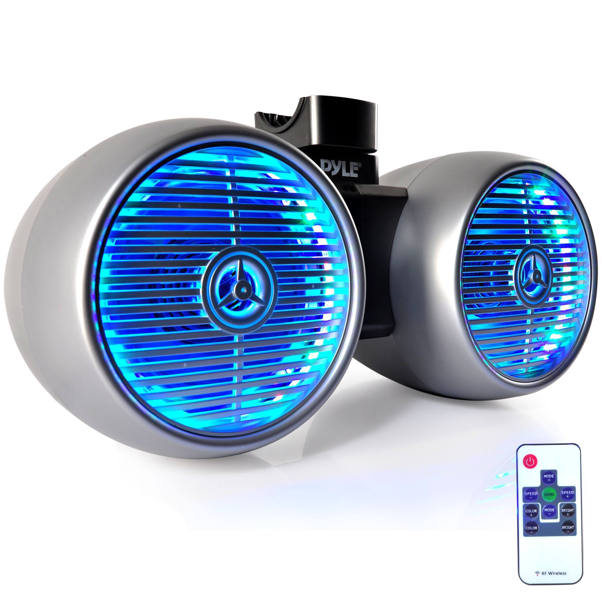 Pyle Dual Marine Tower Speakers, Wakeboard Water Resistant Sound System PLMRWB652LES