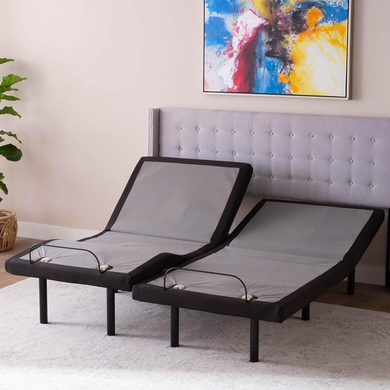GhostBed Adjustable Bed Frame & Power Base with Wireless Remote, Zero Gravity & Massage Settings, USB Ports, Twin XL