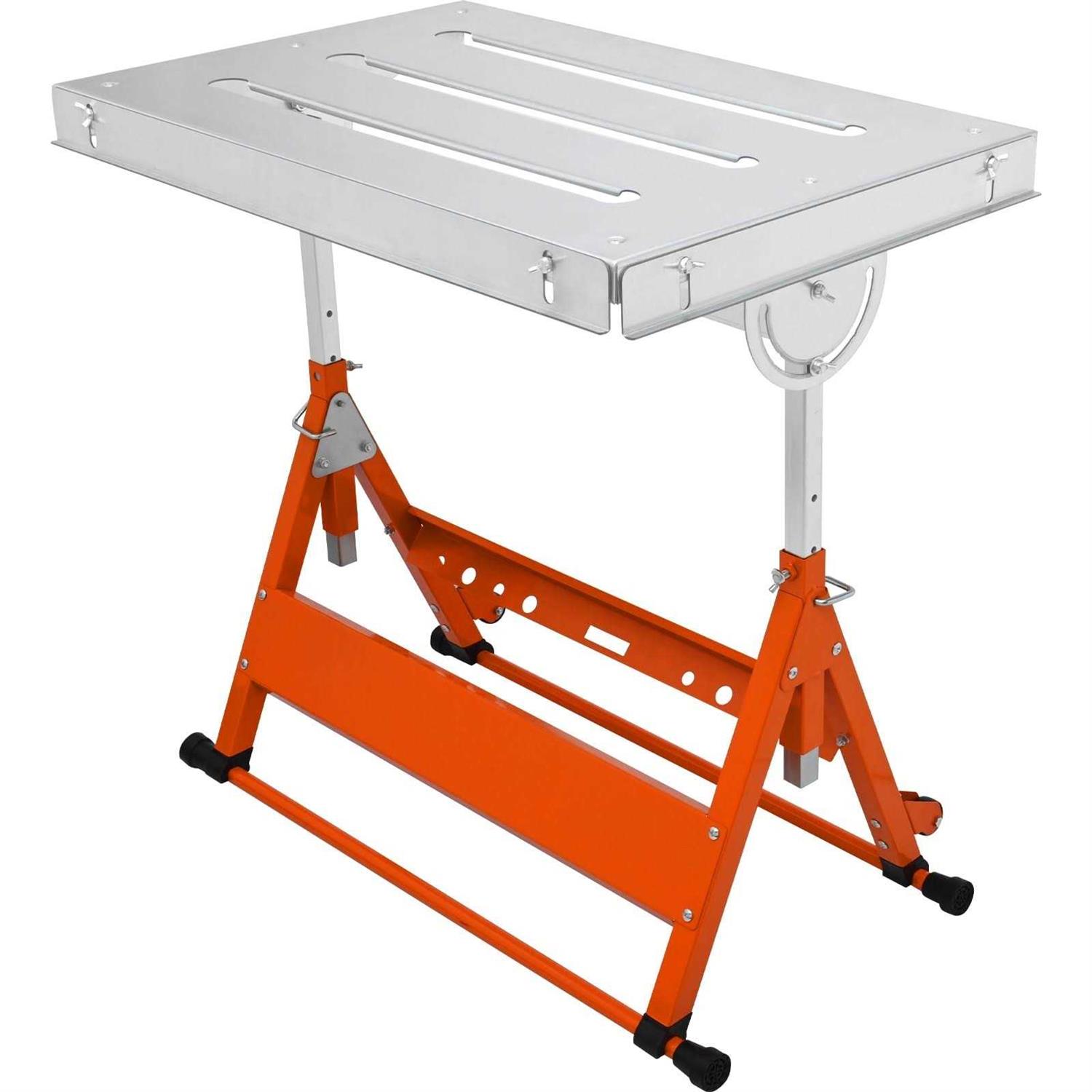 VEVOR Welding Table 36'' x 24'' 600lbs Load Capacity Steel Welding Workbench Table on Wheels - Shop Hardware Tools Online Store
