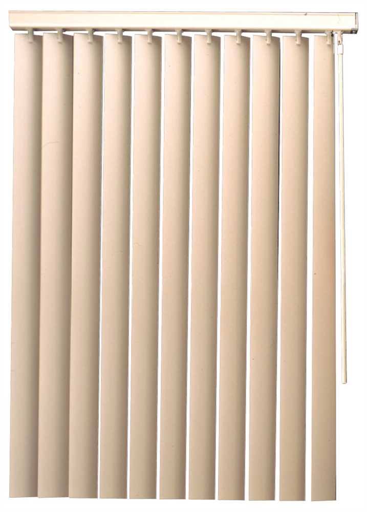 Designer&s Touch 3.5-inch PVC Vertical Blinds, Alabaster, 35x72 in.