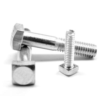 7/8 inch-9 x 8 inch A307 Grade A Square Head Machine Bolt Low Carbon Steel Zinc Plated Pk 40