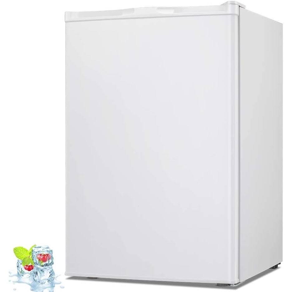 3.0 CU.FT Compact Upright Freezer with Reversible Single Door - White