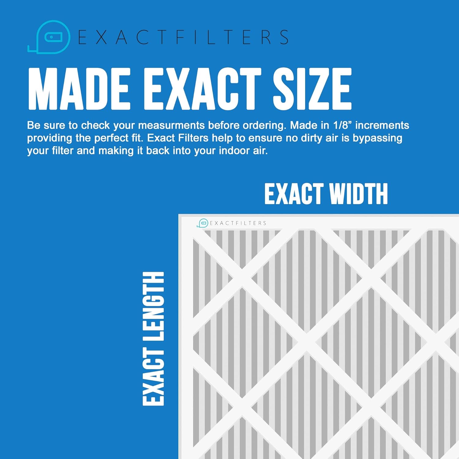 23-1/8x19-3/8x1 Air Filter MERV 8 (12-Pack), Pleated HVAC AC Furnace Air Filters Replacement