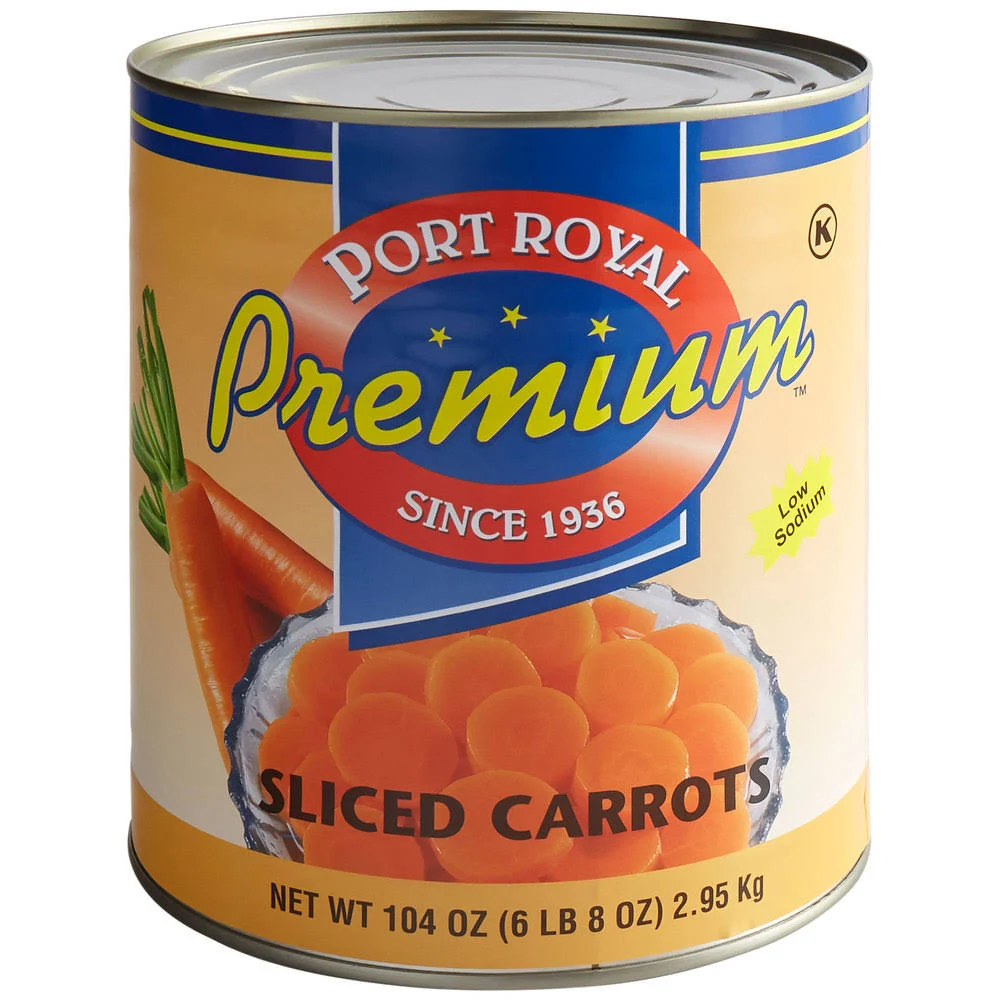 sliced Carrots - #10 Can - 6/Case