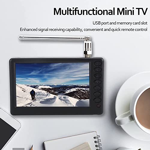 Yoidesu 5 inch Portable TV, ATSC HD TFT LED Pocket Digital Television Mini TV, 1080P Digital TV with Remote Control, 1500mAh Rechargeable Battery