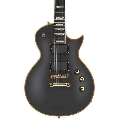 LTD Deluxe EC-1000 Electric Guitar, Vintage Black - Megean