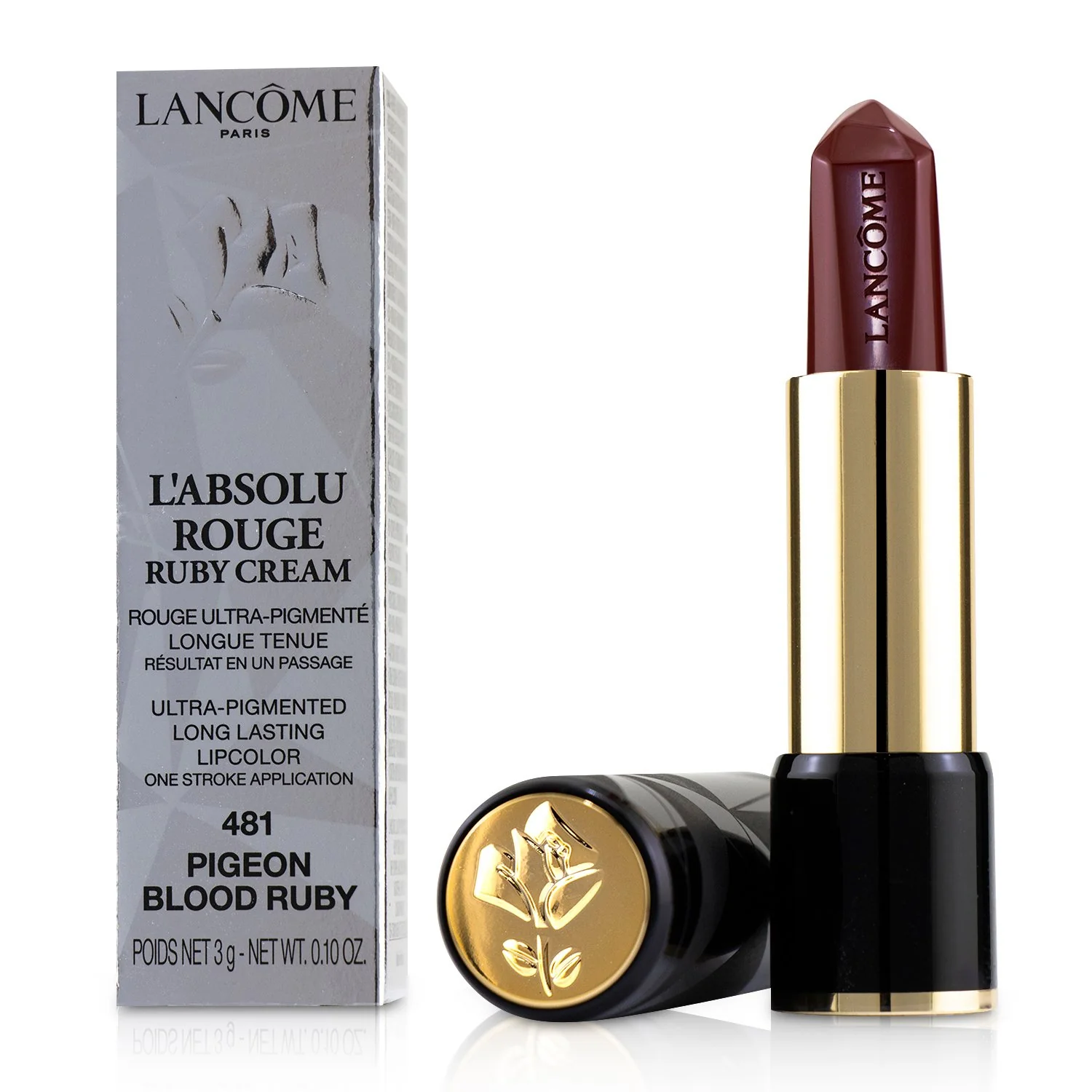 Lancome L'Absolu Rouge Ruby Cream Lipstick - # 214 Rosewood Ruby  3g/0.1oz