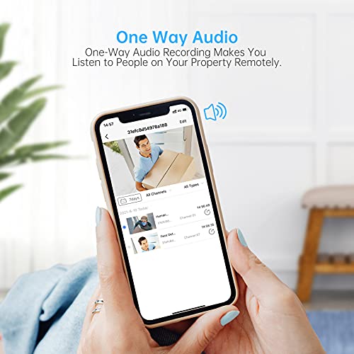 Wireless Security Camera System,SMONET 1080P 8 Channel Home Surveillance DVR Kits with 4pcs 2MP Full HD Cameras 1TB HDD Night Vision Motion Detection Free App for Indoor Outdoor 24/7 Video Recording