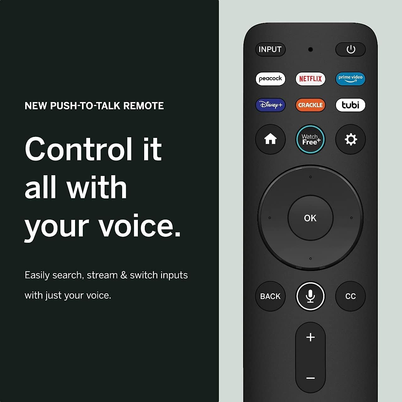 VIZIO 55-Inch V-Series 4K UHD LED HDR Smart TV Apple AirPlay and Chromecast Built-in, Dolby Vision, HDR10+, HDMI 2.1, Auto Game Mode and Low Latency Gaming, V555-J01, 2021 Model (Renewed), 55 inches