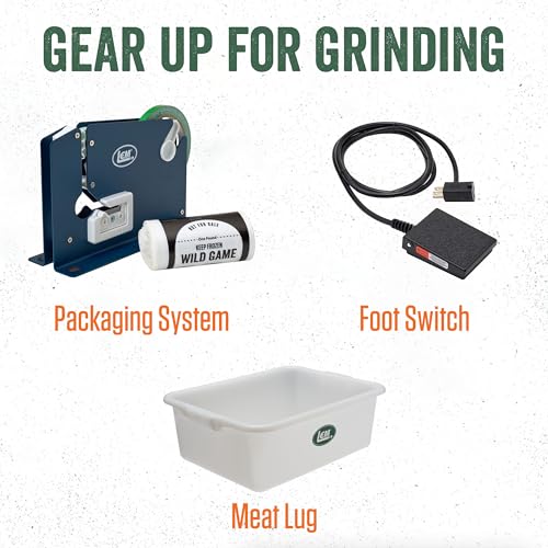 LEM Products BigBite Meat Grinder, Stainless Steel Electric Meat Grinder Machine