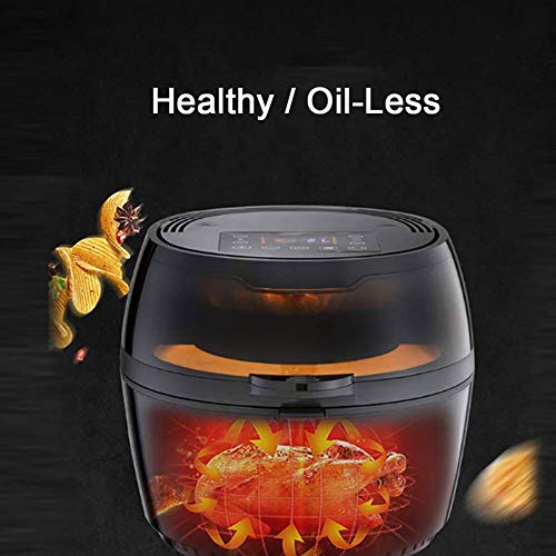 Oil-less Air Fryer, Large Electric Fryer Roaster Oil-less Hot Air Fryers 24 Hours Appointment Automatic Stir Commemoration Day