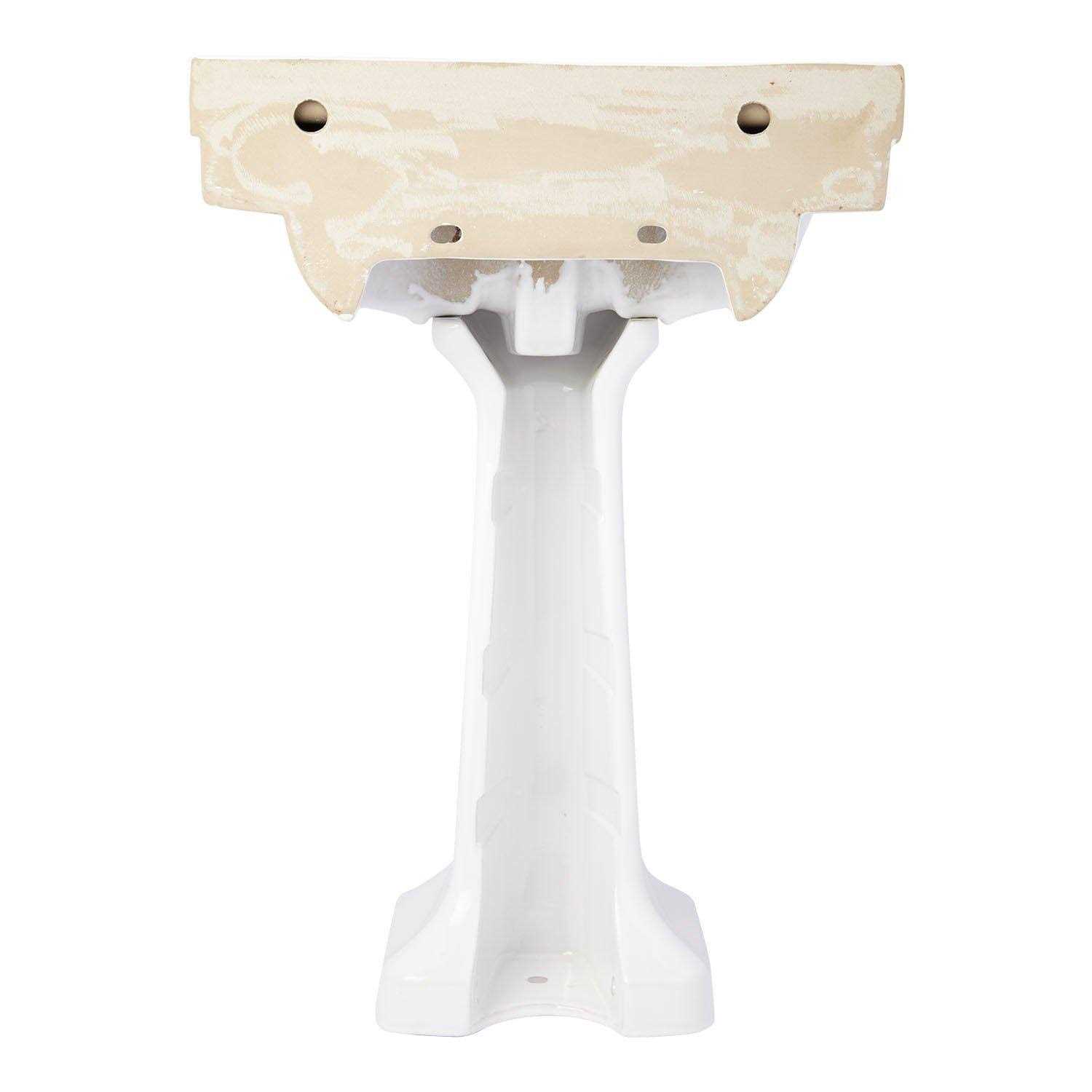 24 Cierra Porcelain Pedestal Bathroom Sink with Overflow Signature Hardware - Shop Hardware Tools Online Store